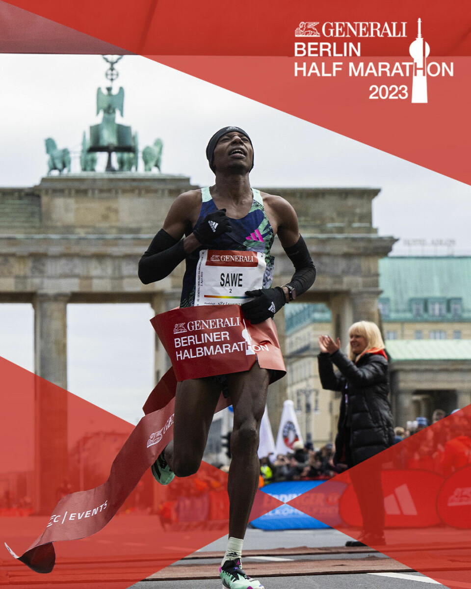 Zerei Mezngi ble nr. 5 i Berlin halvmaraton Sabastian Sawe vinner Berlin halvmaraton.jpg