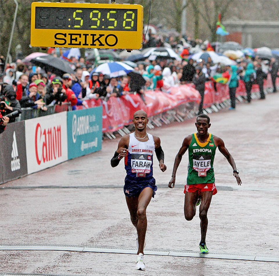 Sterkt av Persen da Kamworor vant VM halvmaraton VM-halv_Farah_og_Ayele.jpg