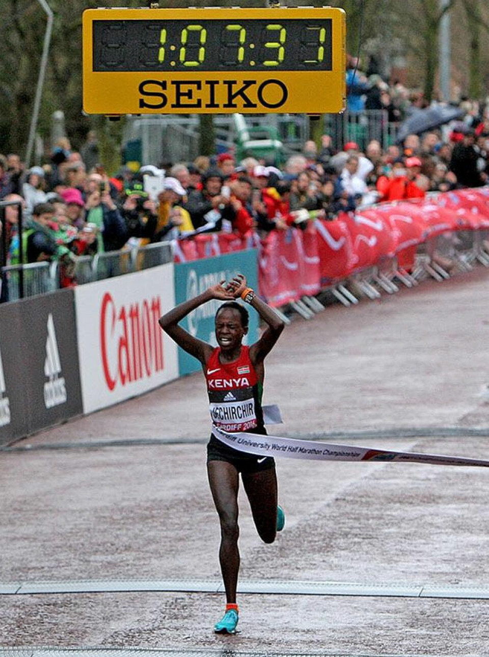 Sterkt av Persen da Kamworor vant VM halvmaraton VM-halv_Jechirchir.jpg