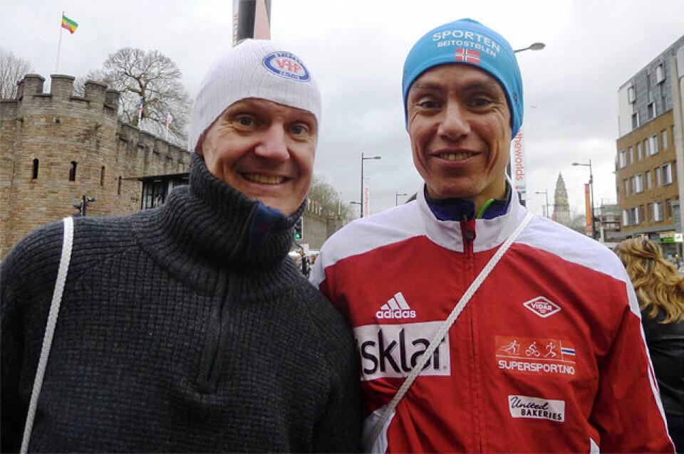 Sterkt av Persen da Kamworor vant VM halvmaraton VM-halv_Chritian_og_Tim.jpg