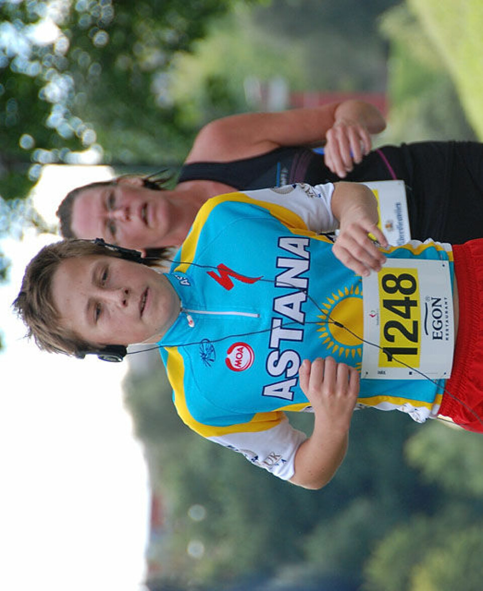 Helge Hafsås med maratonseier nr. 150 og sin maraton nr. 200