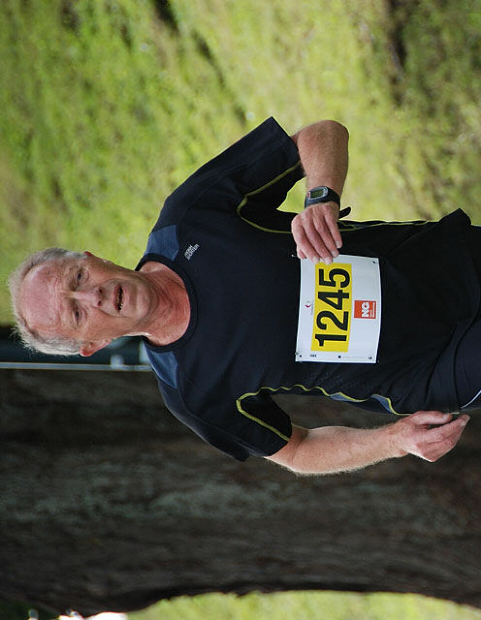 Helge Hafsås med maratonseier nr. 150 og sin maraton nr. 200