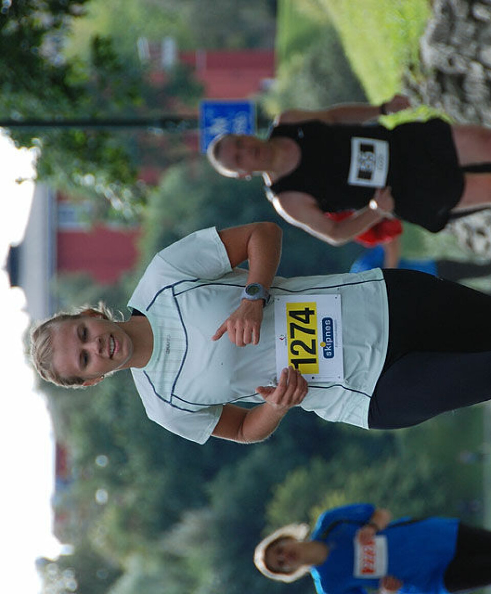 Helge Hafsås med maratonseier nr. 150 og sin maraton nr. 200