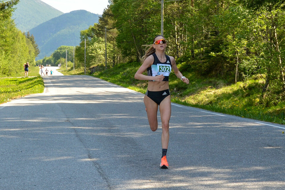 Gode løpstider i Romsdal 5/10/halv Live Solheimdal vinner damer 5 km.jpg