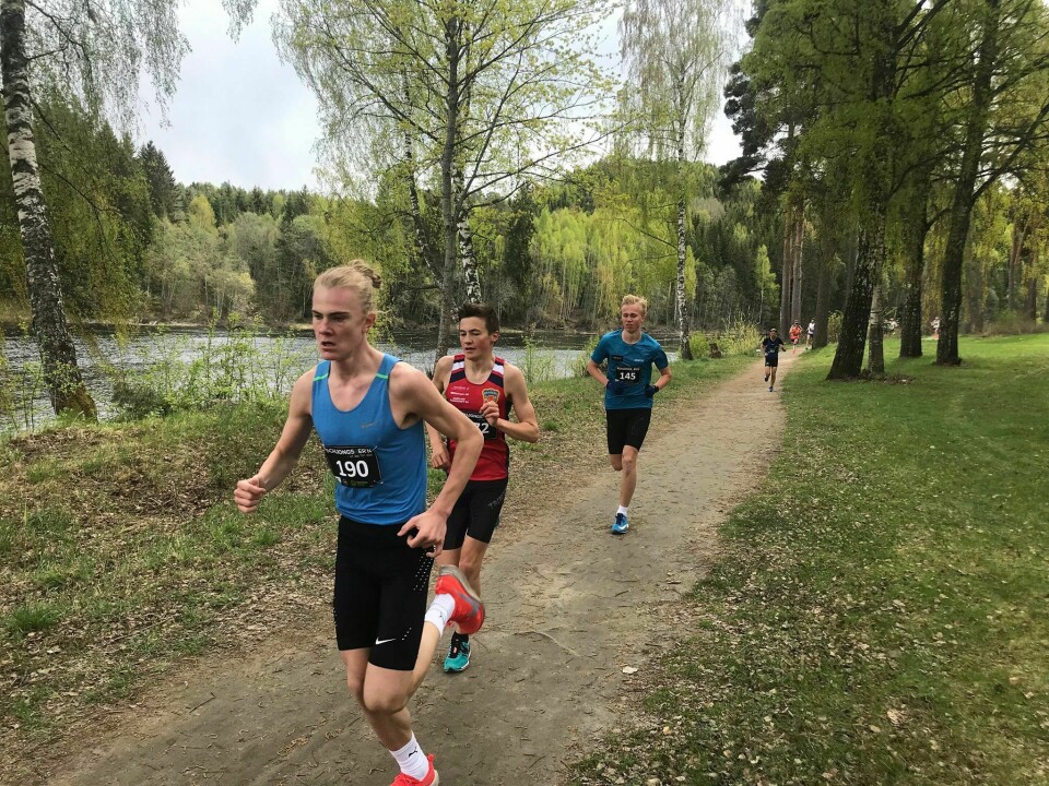 Håkon Stavik med ny løyperekord i Schjongs5er'n Tobias Magnus Håkon.jpg