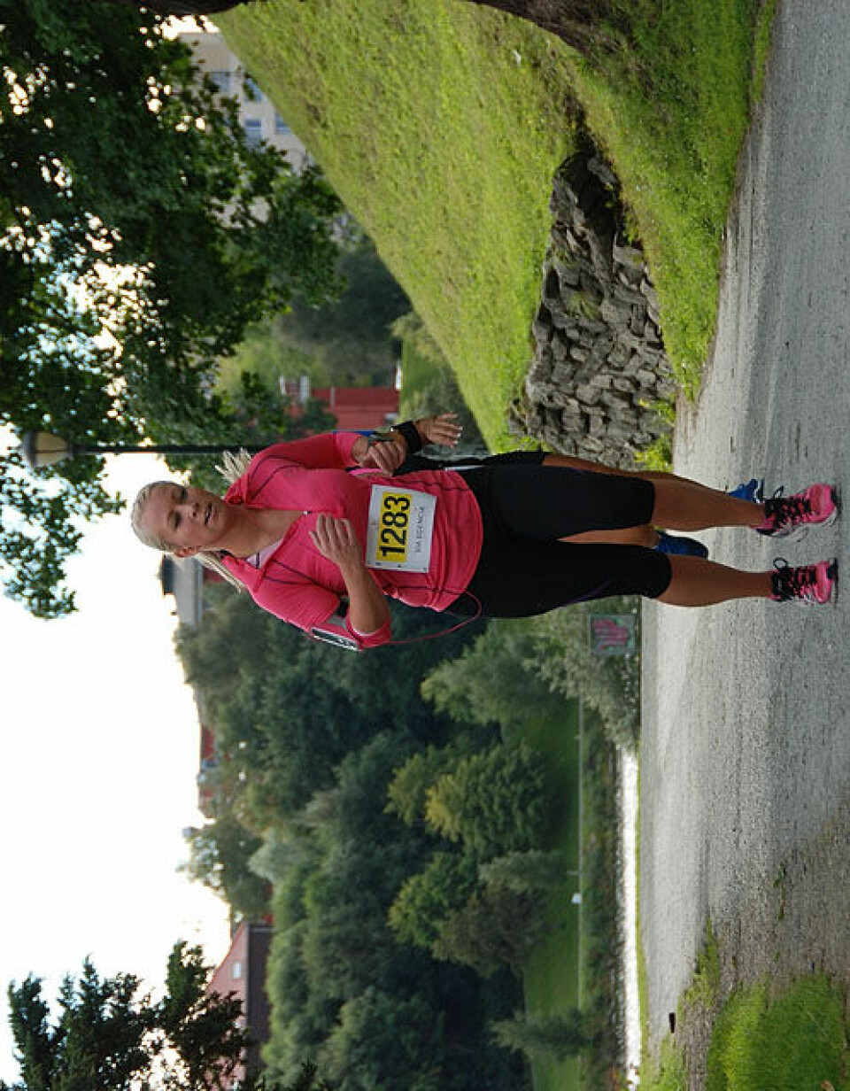 Helge Hafsås med maratonseier nr. 150 og sin maraton nr. 200