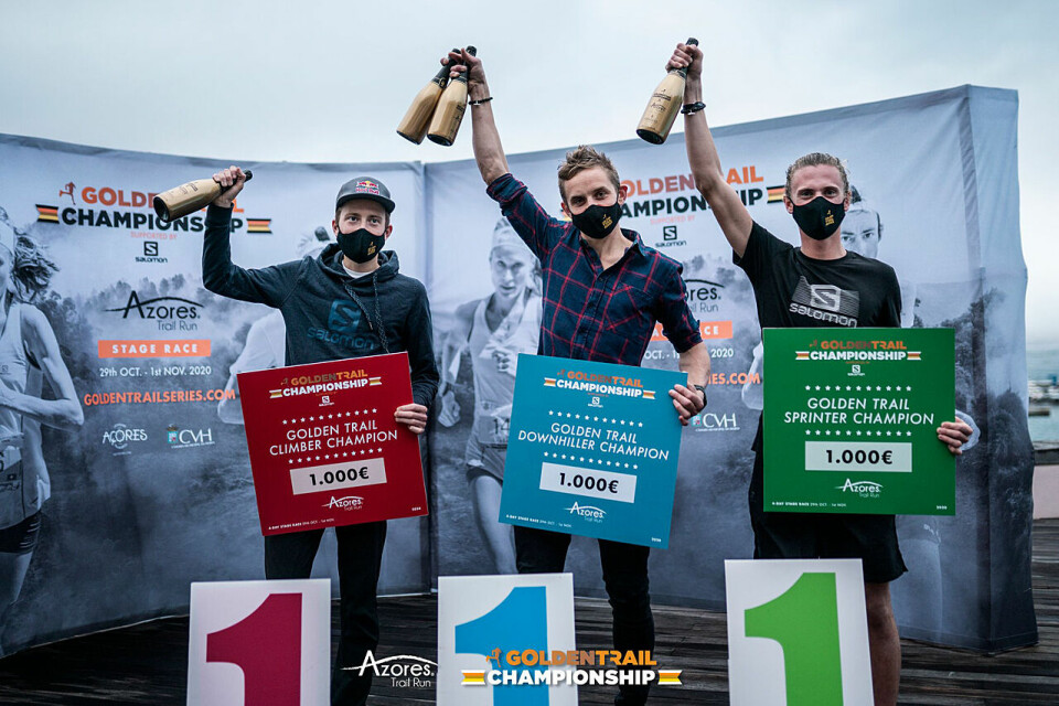 Anders Kjærevik kunne motta premie som best i Downhill i Golden Trail Championship. (Foto: arrangøren/@jsaragossa) Anders Kjærevik kunne motta premie som best i Downhill i Golden Trail Championship. (Foto: arrangøren/@jsaragossa)