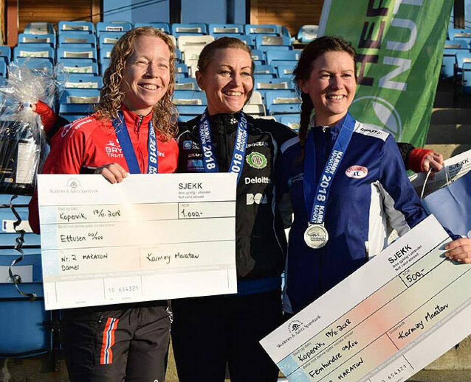 Thomas Asgautsen og Ann Kristin Mosbron vant Karmøy Maraton Pall_maraton_damer_640.jpg