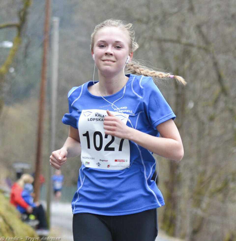 Perfekte løpsforhold på Kaland