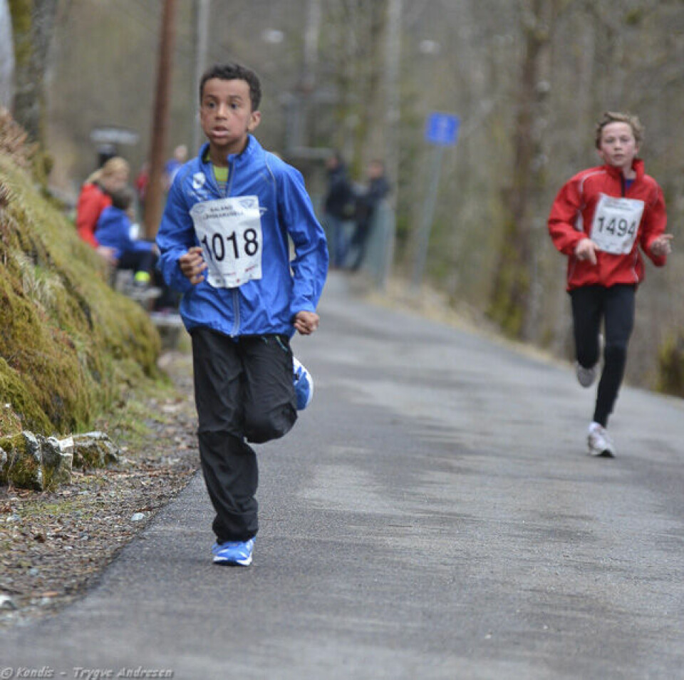 Perfekte løpsforhold på Kaland