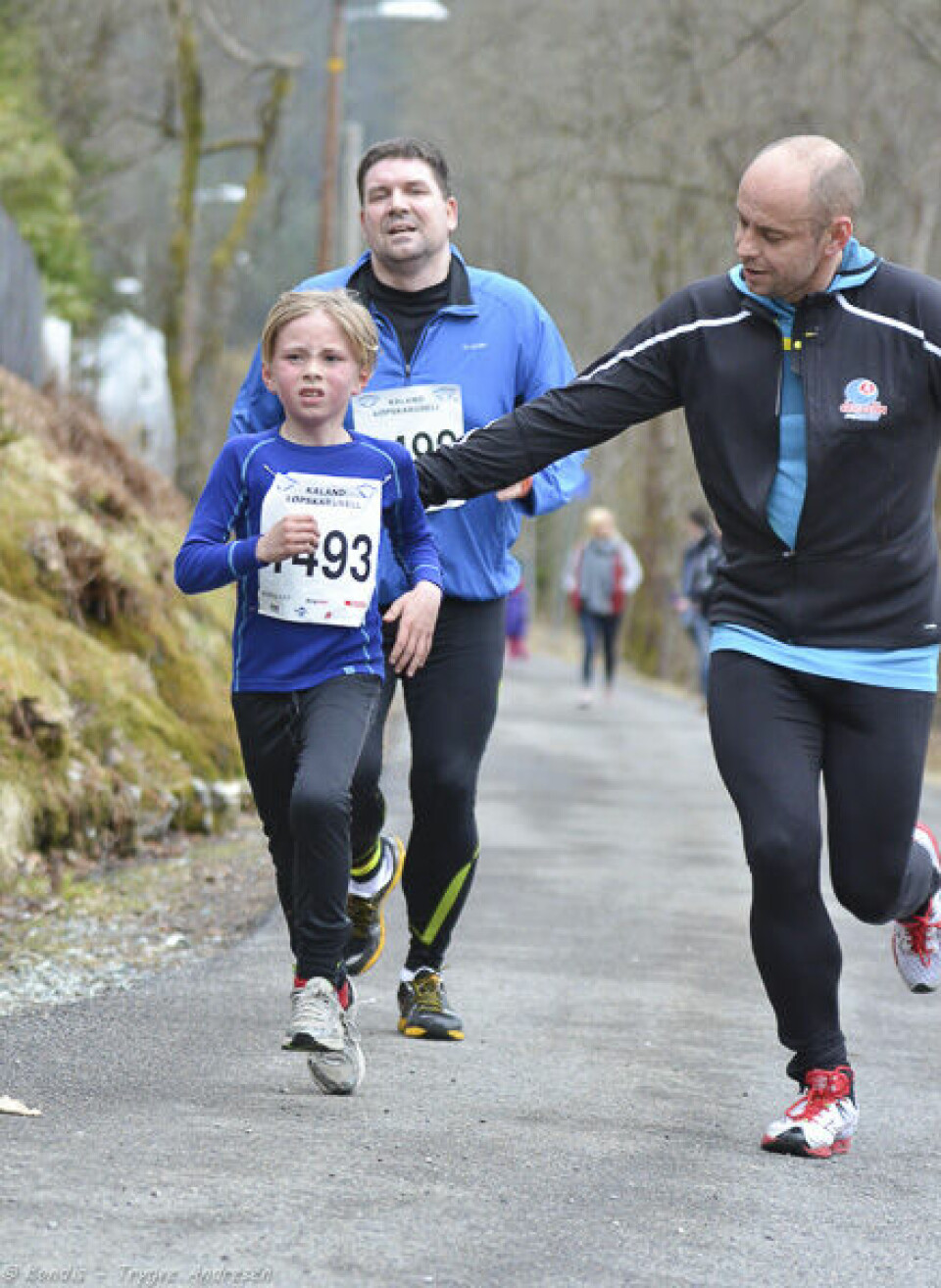 Perfekte løpsforhold på Kaland