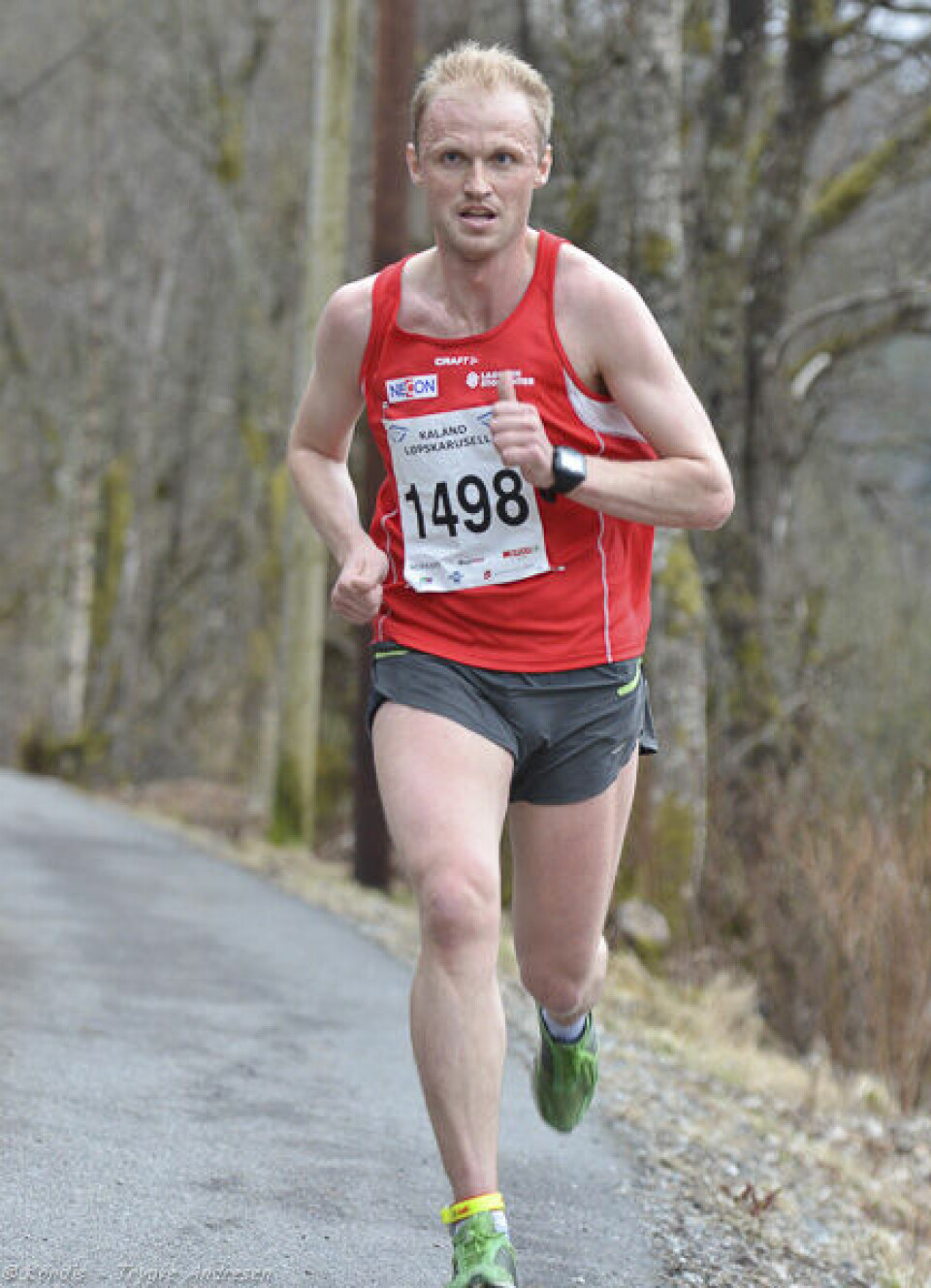 Perfekte løpsforhold på Kaland