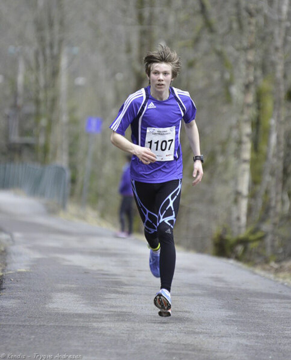 Perfekte løpsforhold på Kaland