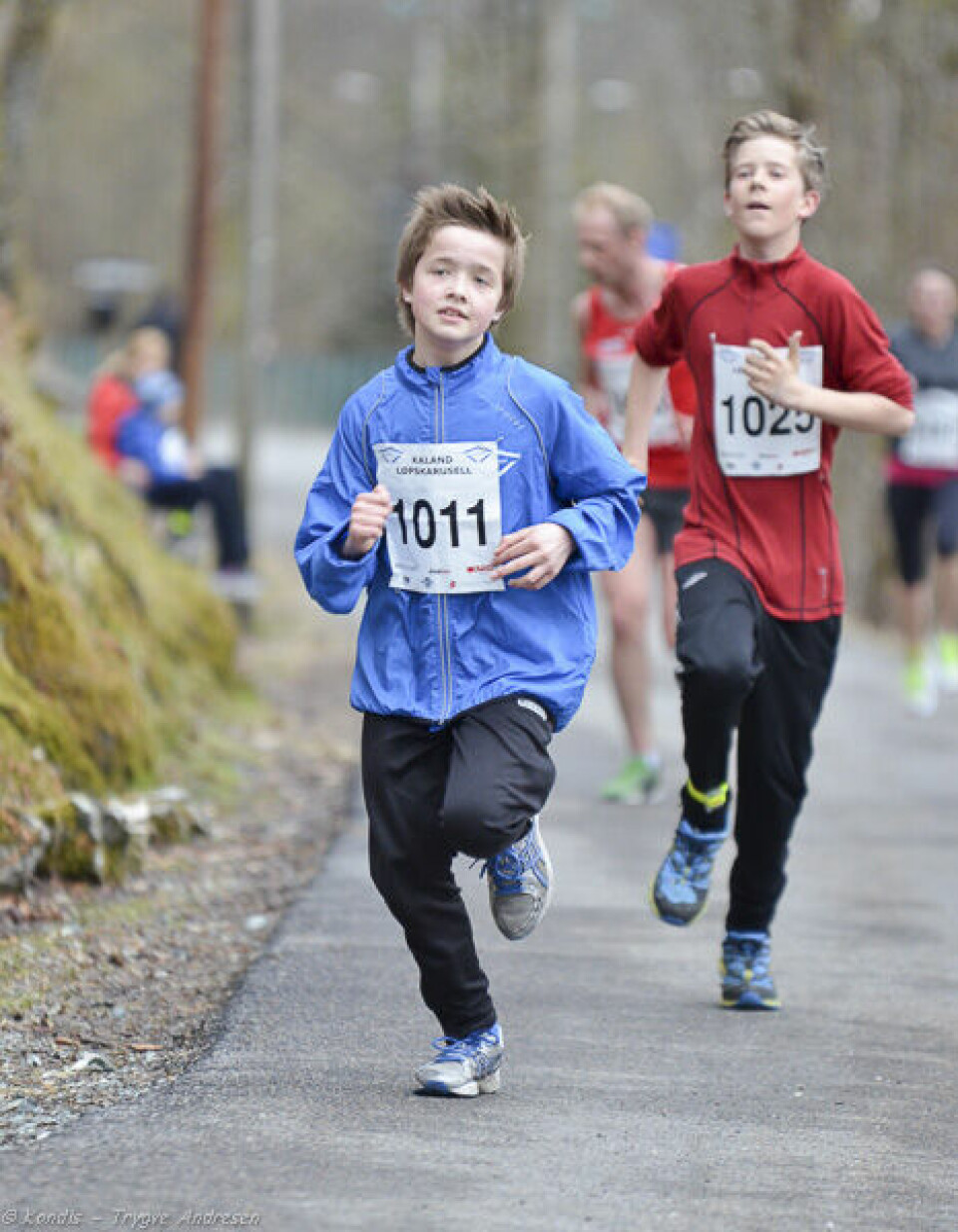 Perfekte løpsforhold på Kaland