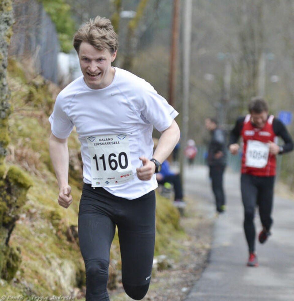 Perfekte løpsforhold på Kaland