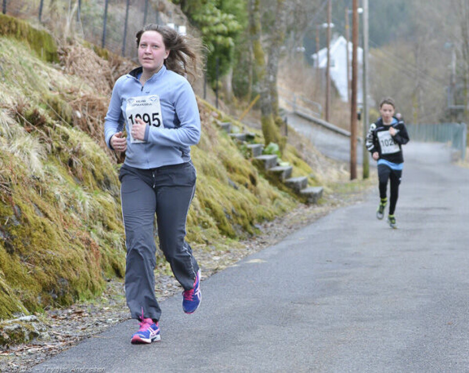 Perfekte løpsforhold på Kaland