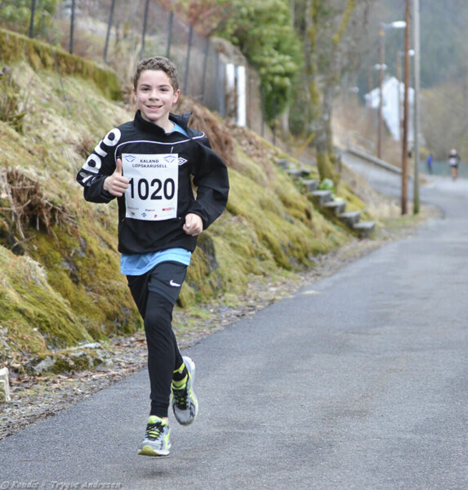 Perfekte løpsforhold på Kaland