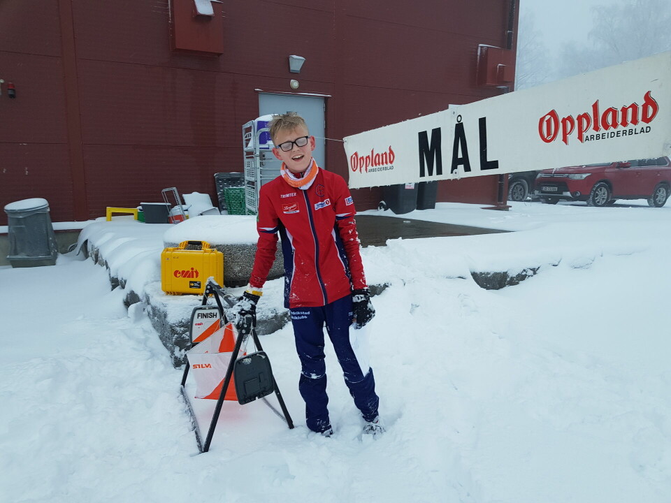 Marsipanløpet på Toten for 20. gang Sondre Strømberg fikk det litt tungt i løssnøen på slutten.jpg