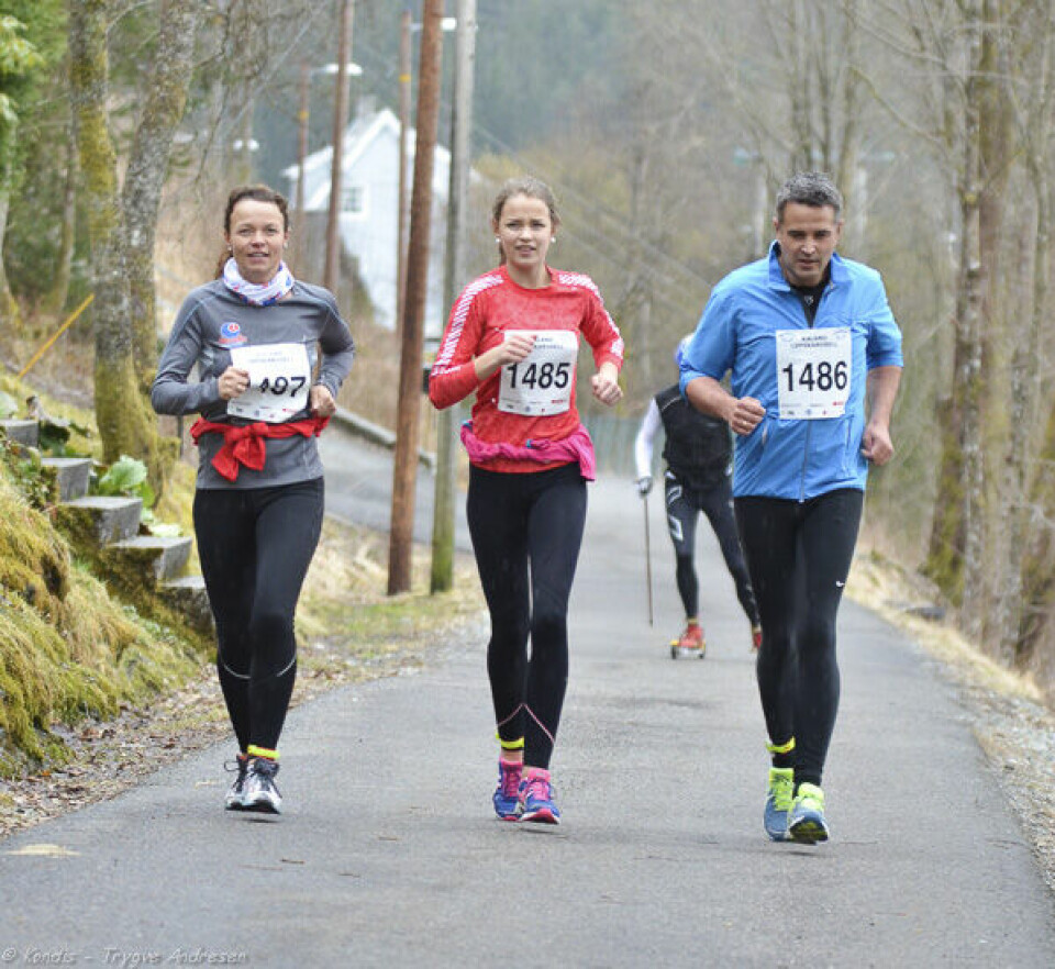 Perfekte løpsforhold på Kaland