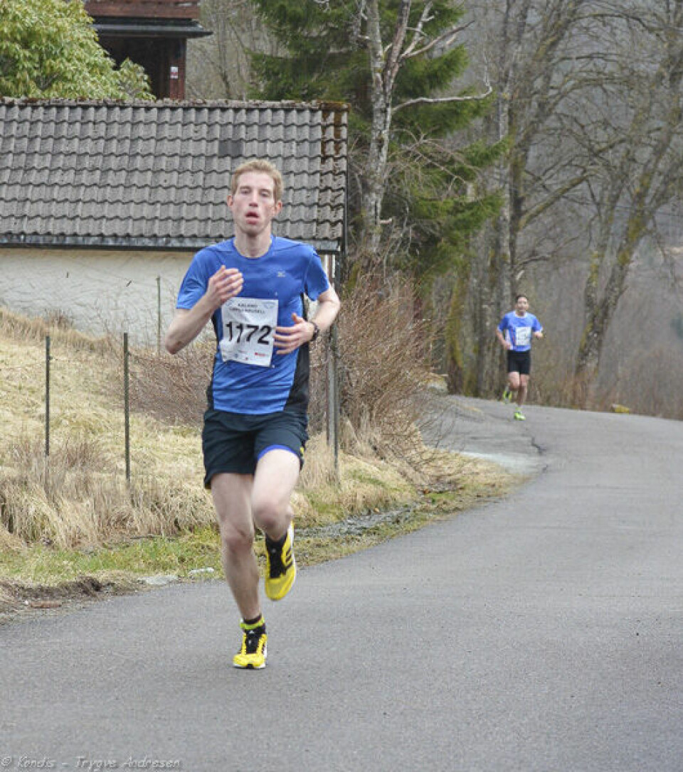 Perfekte løpsforhold på Kaland