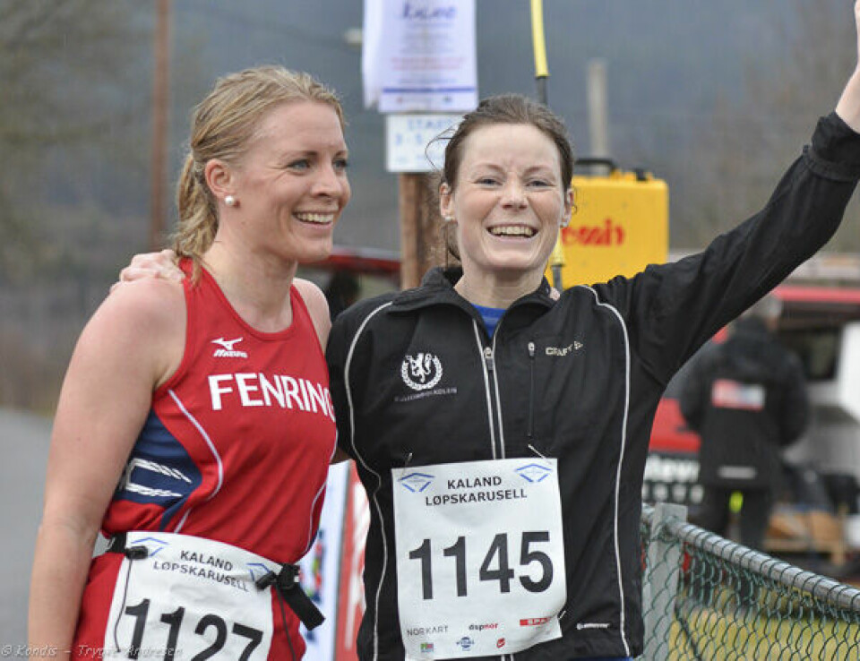 Perfekte løpsforhold på Kaland