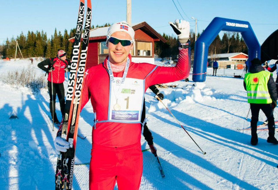 Runar Hermo, Hammerfest Skiklubb kan triumfere i årets Tromsø Skimaraton. Foto: Arrangøren Runar Hermo, Hammerfest Skiklubb kan triumfere i årets Tromsø Skimaraton. Foto: Arrangøren
