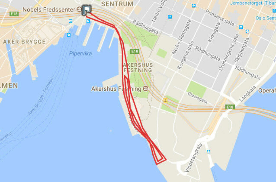 3 km-løypa i Oslo Maraton er nå kontrollmålt 3km_loeypa_kontrollmaalt