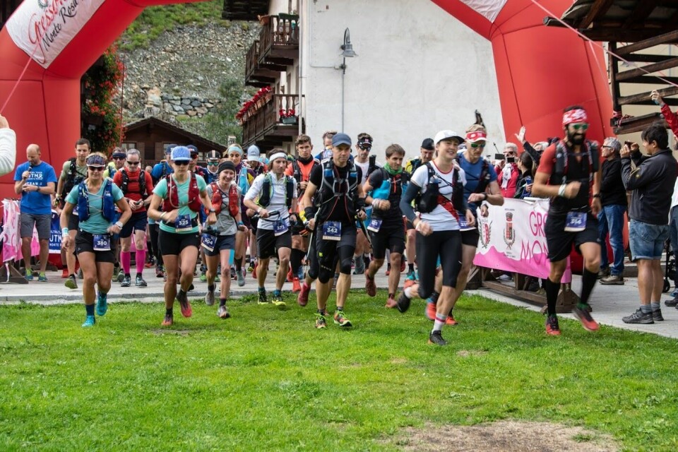 Norske Molly vant UTMR 100 km (Ultra Trail Monte Rosa, 6200 høydemeter) Starten_100K.JPG