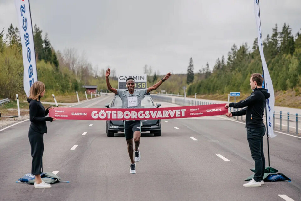 Suldan Hassan, som fikk streamet løpet sitt live, hadde den beste tida med 1.10.30. (Foto: Göteborgsvarvet) Suldan Hassan, som fikk streamet løpet sitt live, hadde den beste tida med 1.10.30. (Foto: Göteborgsvarvet)