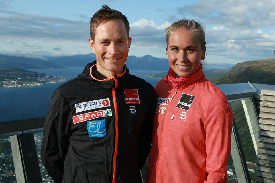 De to beste i Ekstremløpet: Eirik Haugsnes og Silje Theodorsen er fotografert på toppen av Fjellheisen. De representerer Team Veidekke Nord-Norge er Eirik trener og Silje blant landets mest lovende langrennsløpere. (Foto: Kjell Vigestad) De to beste i Ekstremløpet: Eirik Haugsnes og Silje Theodorsen er fotografert på toppen av Fjellheisen. De representerer Team Veidekke Nord-Norge er Eirik trener og Silje blant landets mest lovende langrennsløpere. (Foto: Kjell Vigestad)