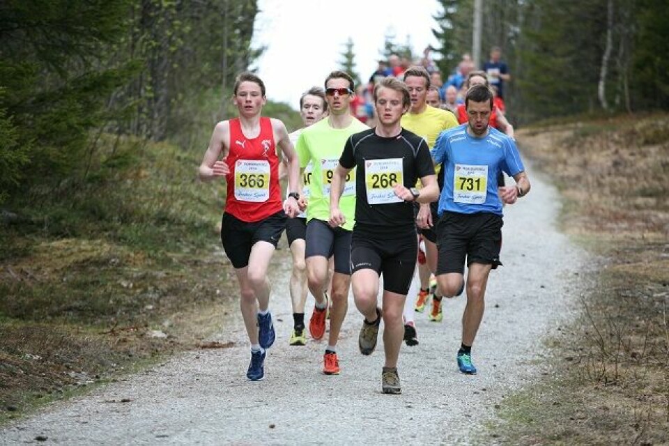 357 løpere deltok i Tromsøkarusellen i lysløypa på Tromsøya. start2.jpg