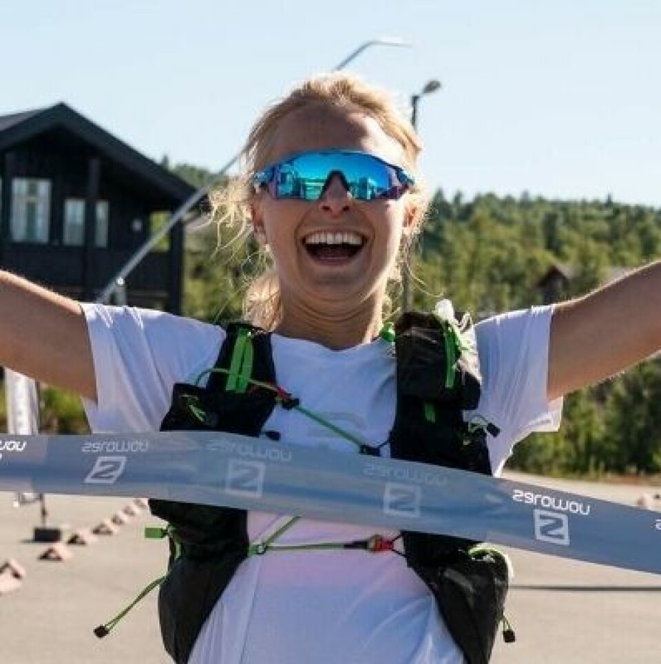 Nå kan ultraløperne igjen være med på å stemme fram «Årets Ultraløper» Sylvia_Nordskar_målgang (399x400).jpg