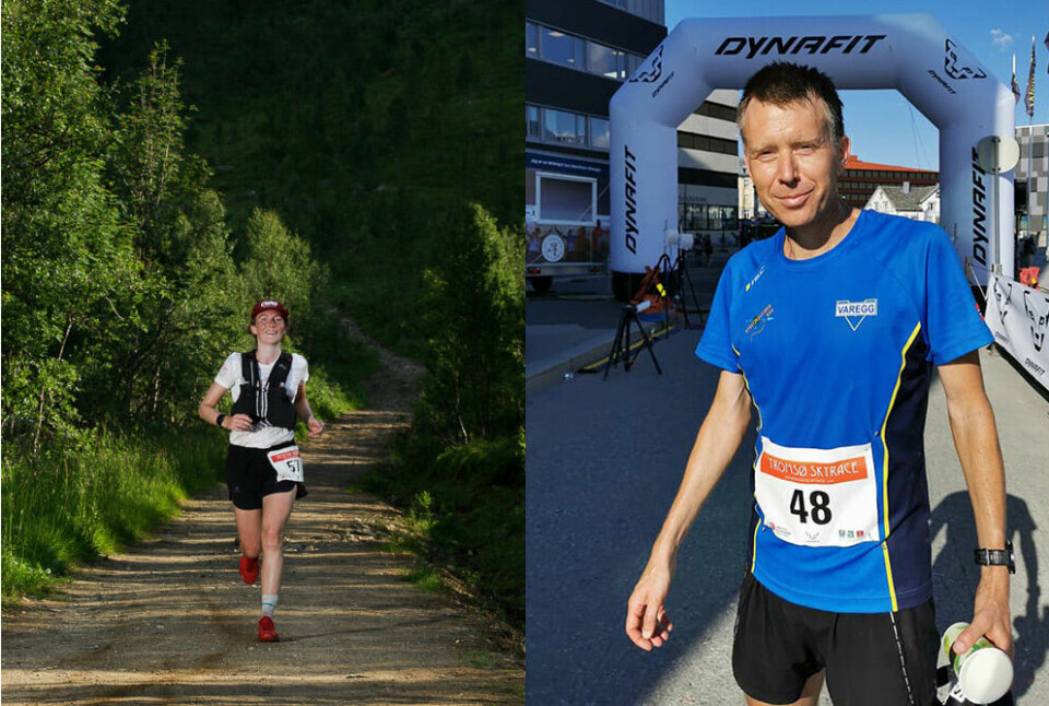 Therese Årvik og Lars Olaf Haaheim vant den lengste løypa, Hamperokken Skyrace på 57 km, i det krevende fjellterrenget ved Tromsø. (Foto: Jakob Grahn og Liza Goodwin / Tromso Skyrace) Therese Årvik og Lars Olaf Haaheim vant den lengste løypa, Hamperokken Skyrace på 57 km, i det krevende fjellterrenget ved Tromsø. (Foto: Jakob Grahn og Liza Goodwin / Tromso Skyrace)