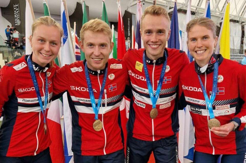 VM-bronse til Norge i sprintstafetten VMsprint_stafett