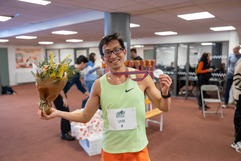 Håkon Urdal ble historiens første vinner av Bislett Indoor Marathon. (Foto: Samuel Hafsahl) Håkon Urdal ble historiens første vinner av Bislett Indoor Marathon. (Foto: Samuel Hafsahl)