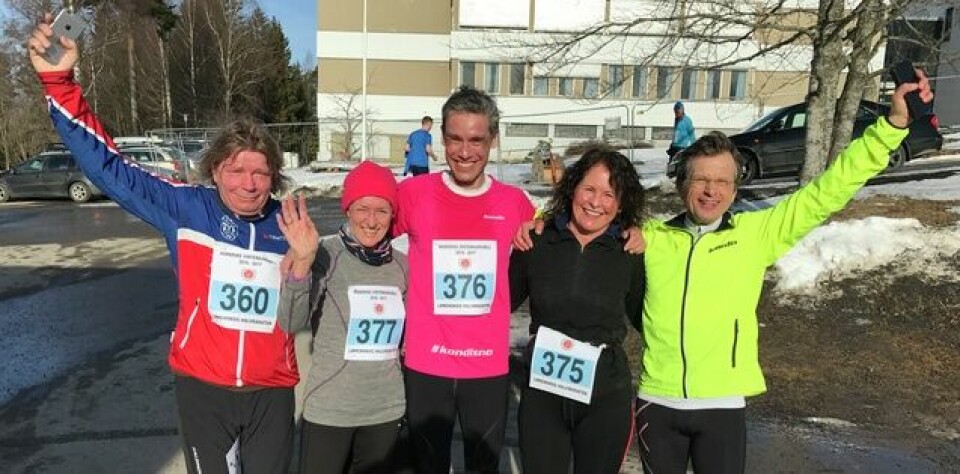 Udø Pedersen og Skrove Falch vant i solskinnet på Lørenskog Kondis/Finn Olsen