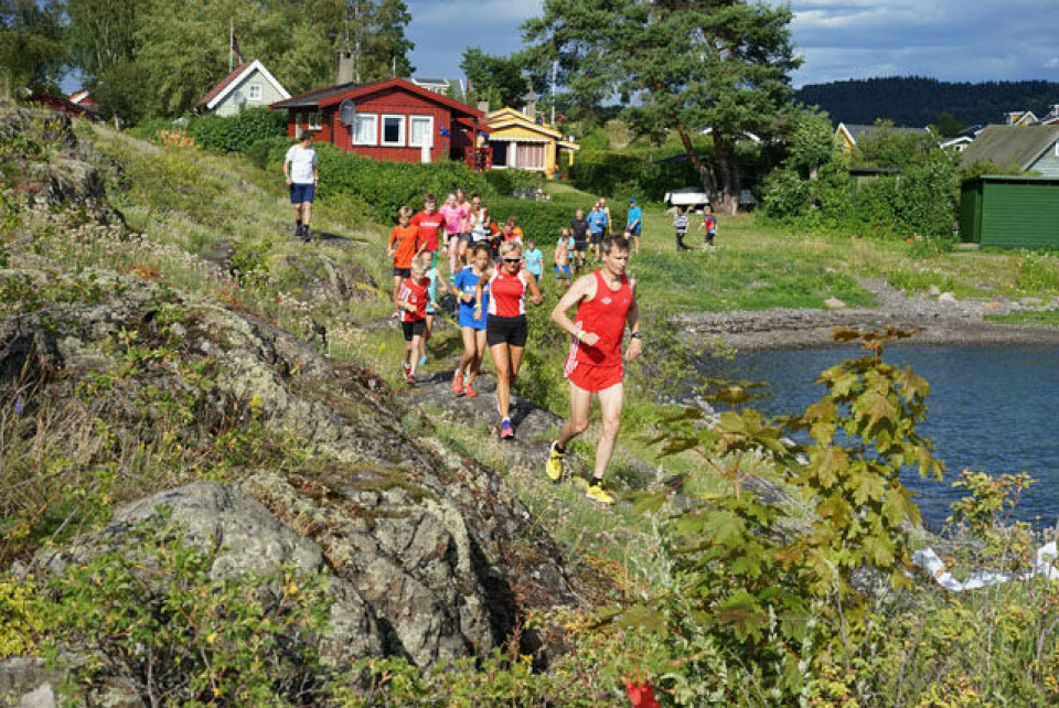 Løping på Lindøya. Foto: Frode Klevstul Løping på Lindøya. Foto: Frode Klevstul