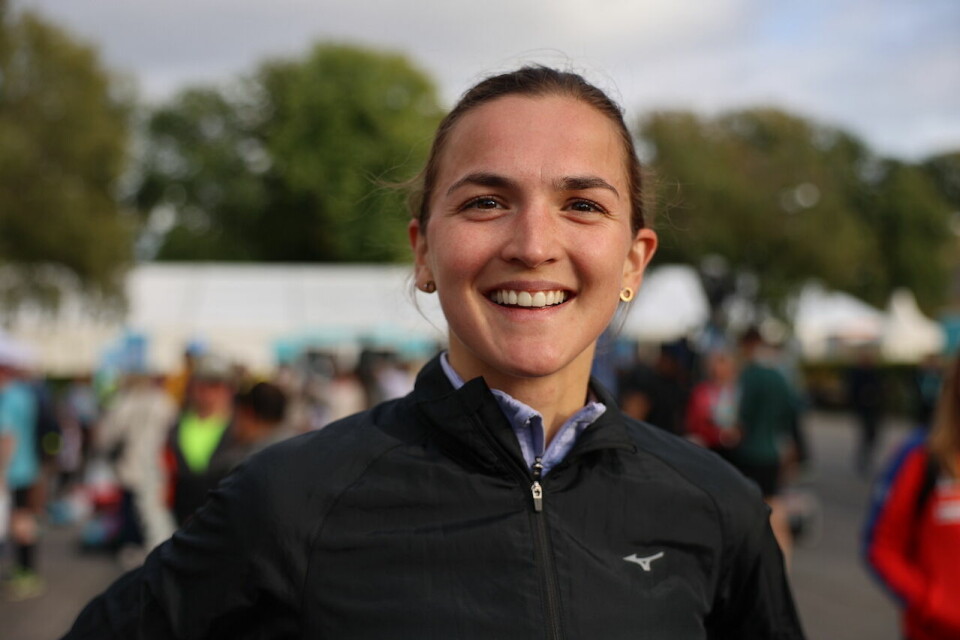 Mathilde Theisen og Trygve Feidje Mjelde vant 10 km i Oslo Maraton Sigrid Jervell Vaag-nr 3.JPG