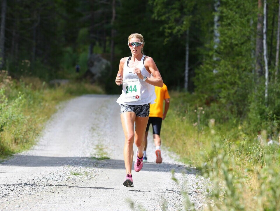 Runar Sæther med gips og seier på halvmaraton på Kongsvinger Silje_Eklund_18km.jpg