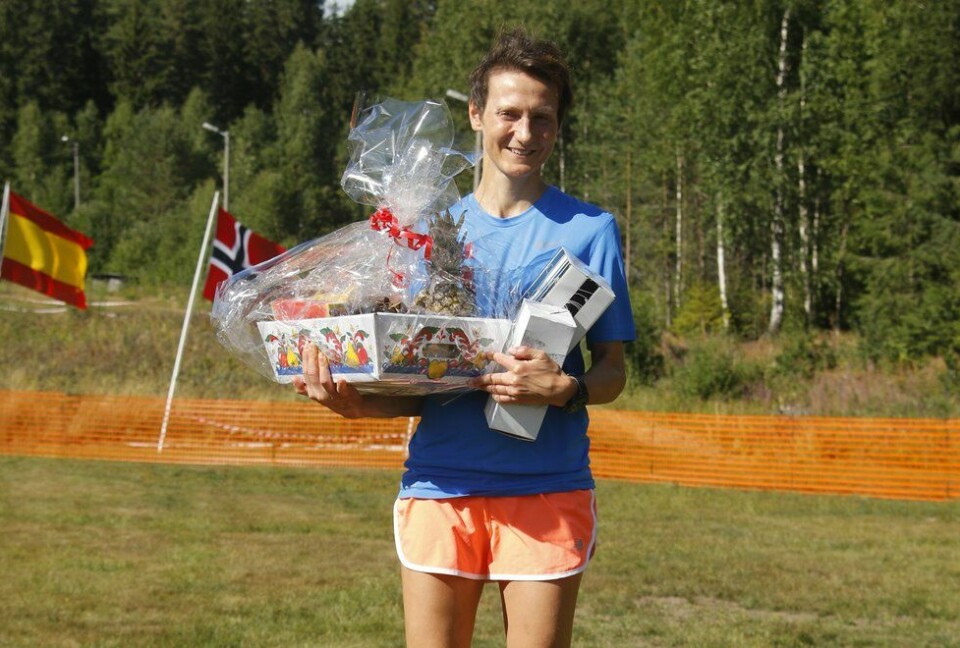 Runar Sæther med gips og seier på halvmaraton på Kongsvinger Kongsvinger Maraton 2018