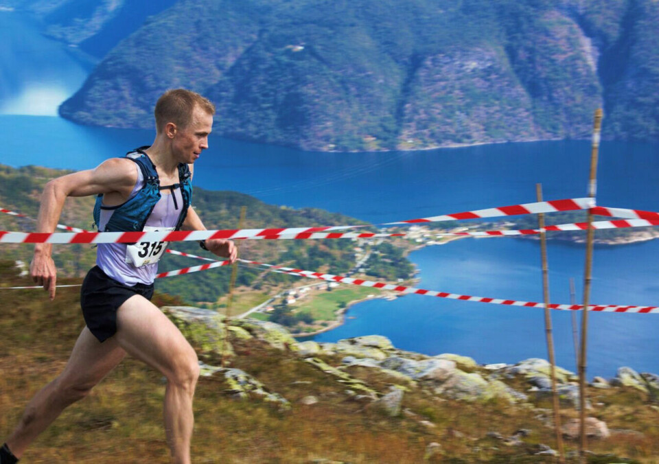 Øyvind Heiberg Sundbyknuste den gamle rekorden i Balestrand Opp. (Foto: arrangøren) Øyvind Heiberg Sundbyknuste den gamle rekorden i Balestrand Opp. (Foto: arrangøren)