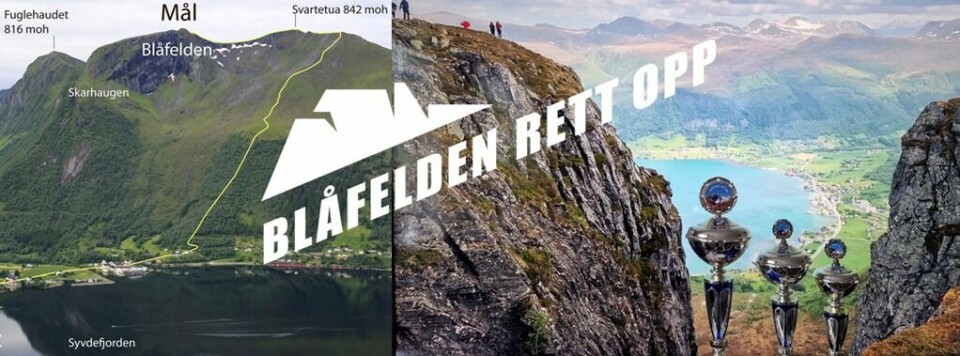 Blåfelden rett opp byr på 842 høydemeter lørdag 1.juni bildeisak.jpg