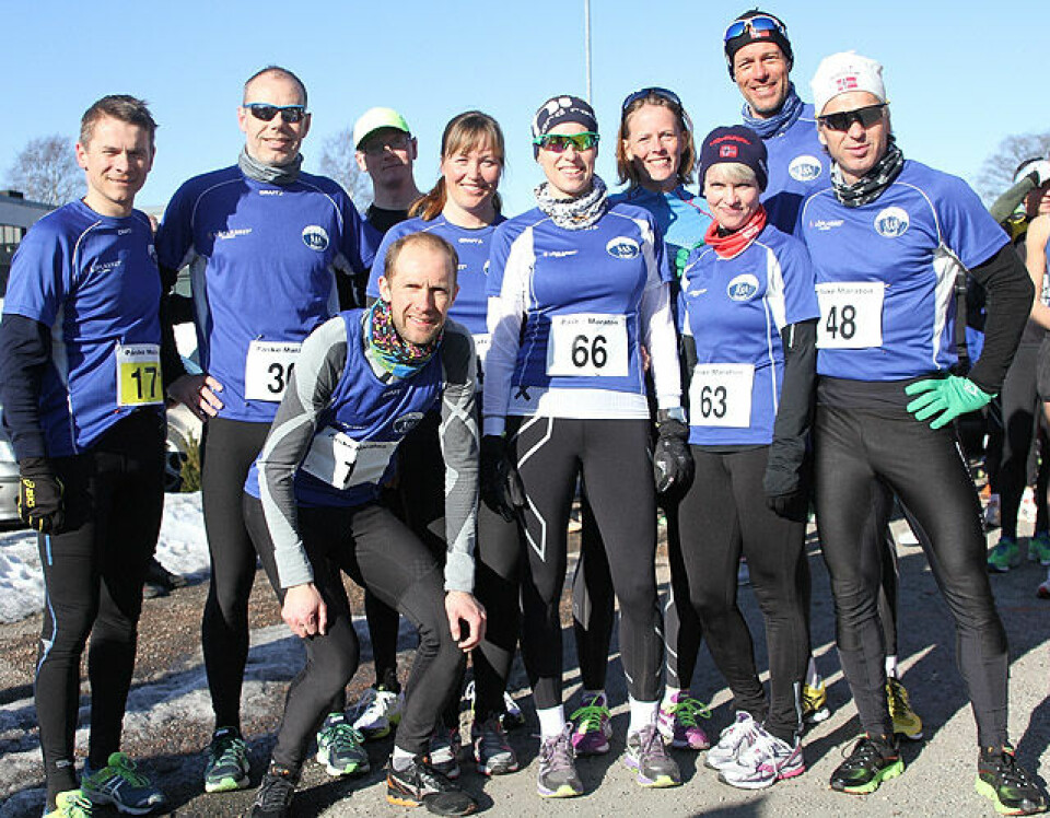 Påskemaraton under blå himmel