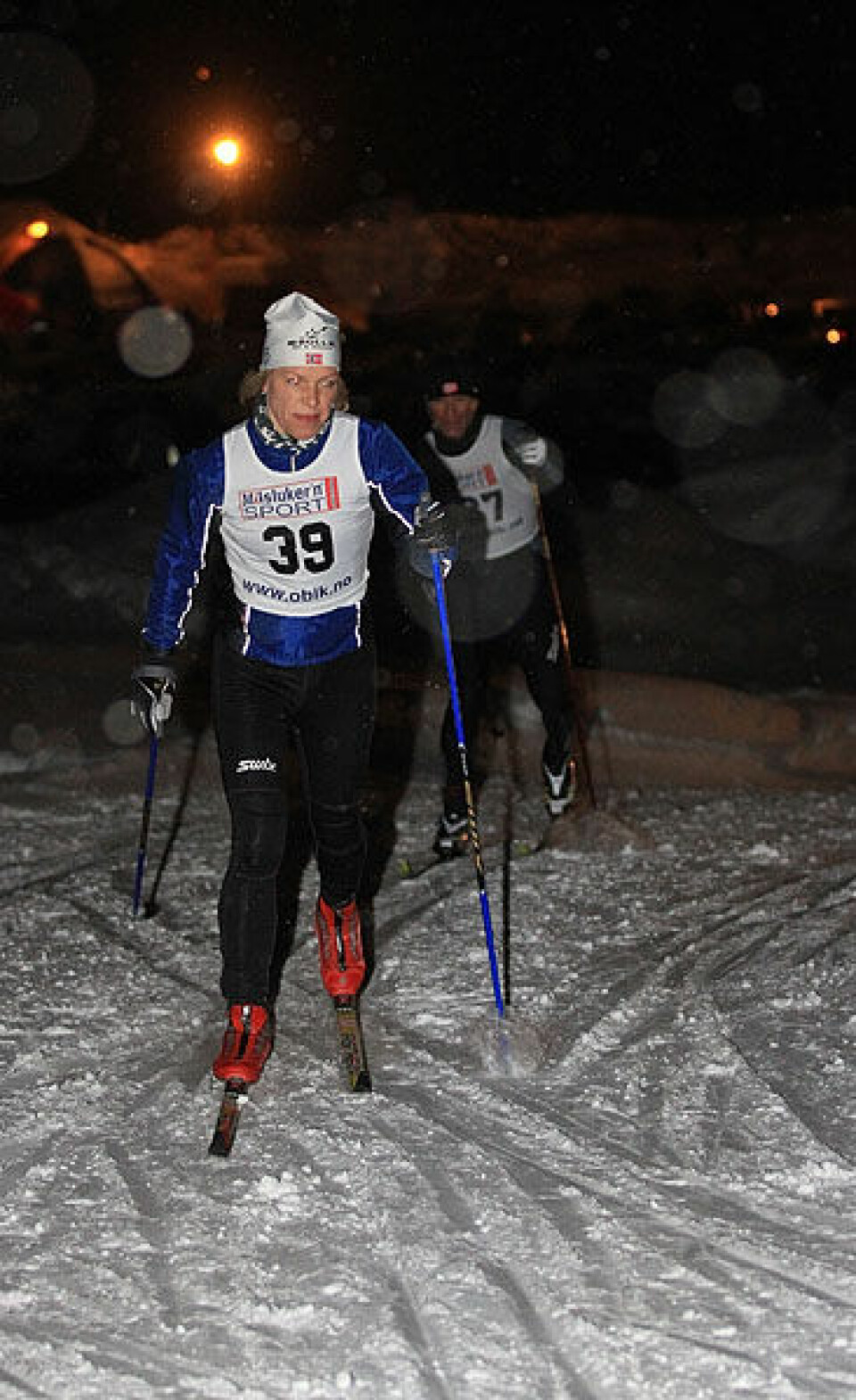 Lett snødriv på avslutningen
