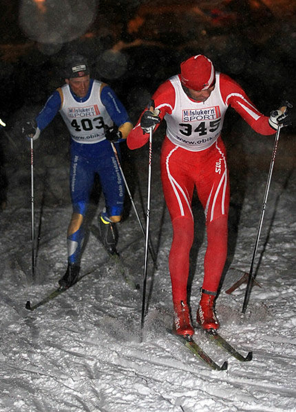 Lett snødriv på avslutningen