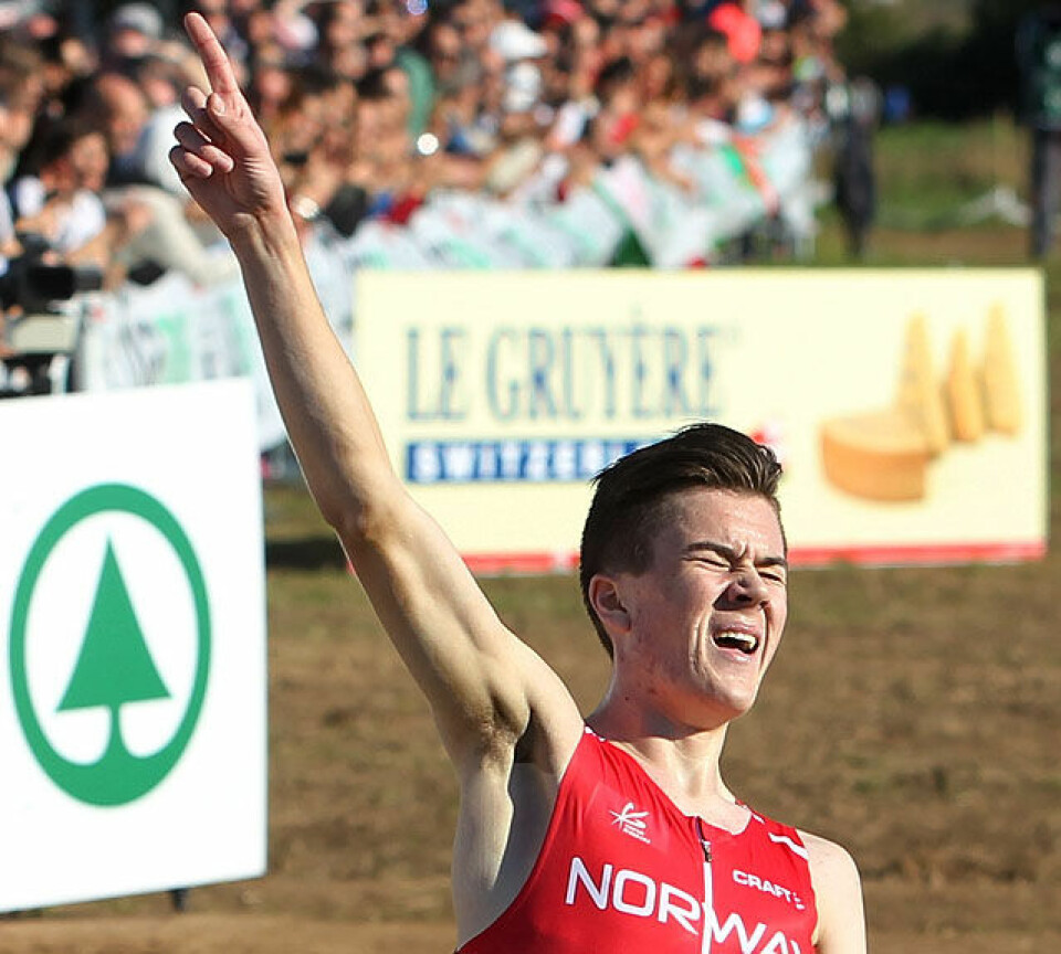 Nordstad Moen og Bjerkeli Grøvdal årets langdistanseløpere Jakob_Ingebrigtsen_jubel_men_ansiktsuttrykket_forteller_det_meste_640_naer_A20G5206.jpg