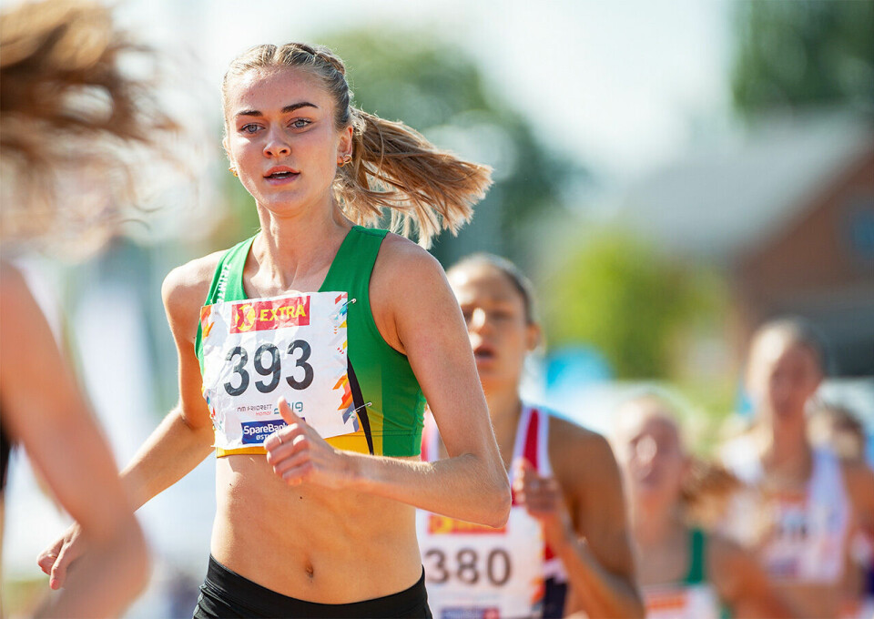 Amalie Sæten senka 1500 m-persen sin med over 2 sekunder. (Arkivfoto: Samuel Hafsahl) Amalie Sæten senka 1500 m-persen sin med over 2 sekunder. (Arkivfoto: Samuel Hafsahl)