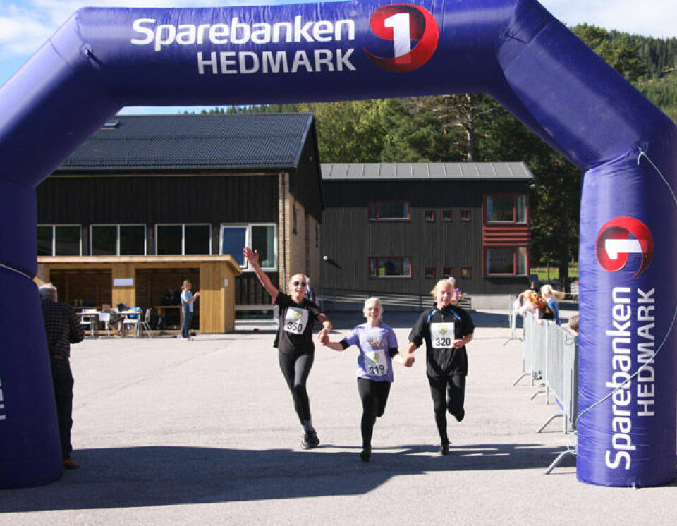 Sola skein på Mora Trim_glede_paa_maalstreken