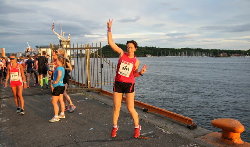 Sommernattsløpet i nydelig solnedgang Kondis/Heming Leira