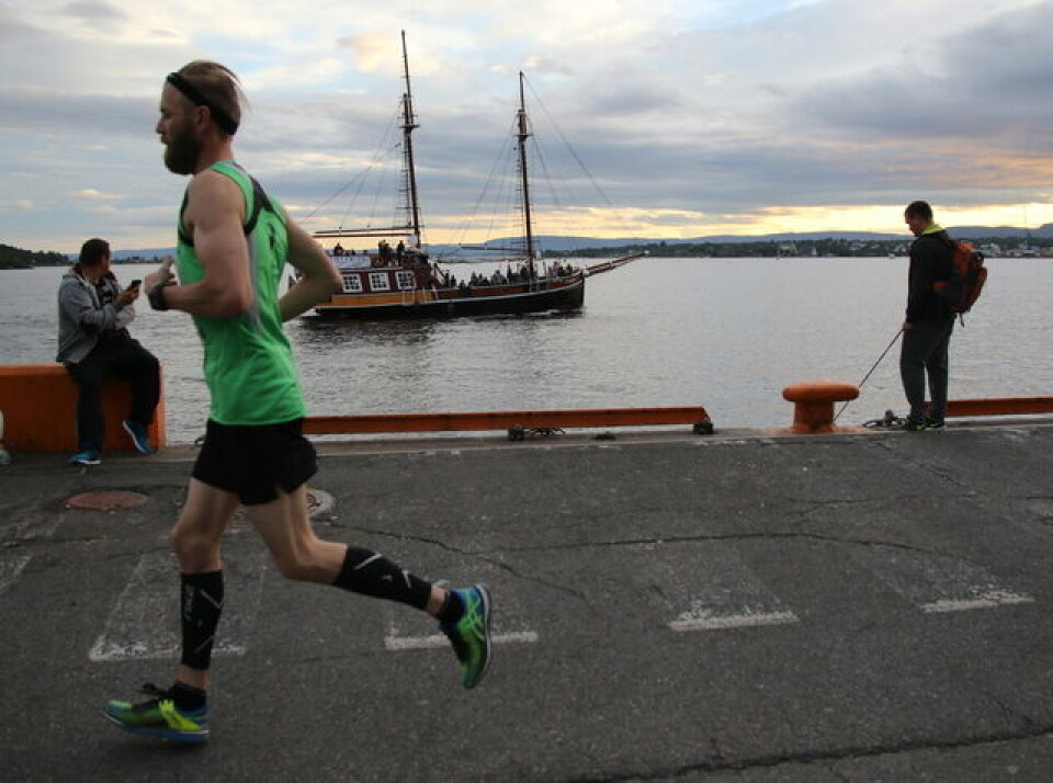 Sommernattsløpet i nydelig solnedgang Kondis/Heming Leira